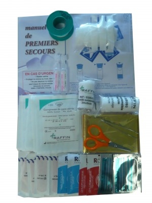 Réassort pour trousse de secours véhicule - Sans Ethylotest